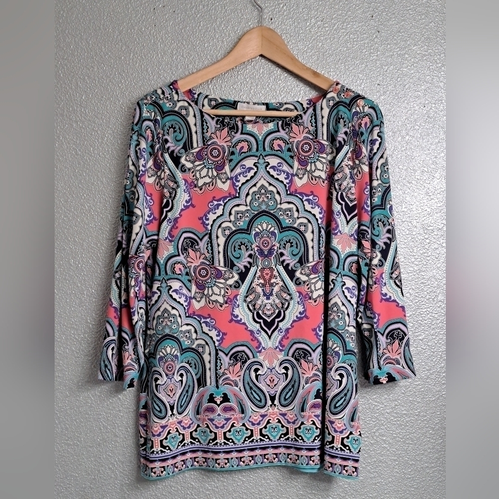 Charter Club Multi Colored Tunic  Size M